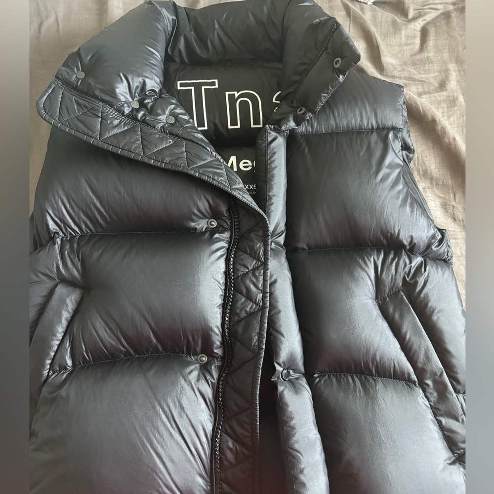 TNA Black Mega Puff Vest